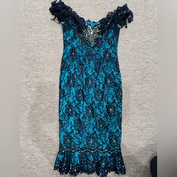 chinese dress ladies Vintage mandalay ribbon lace dress – Sweetvintagez main image 0